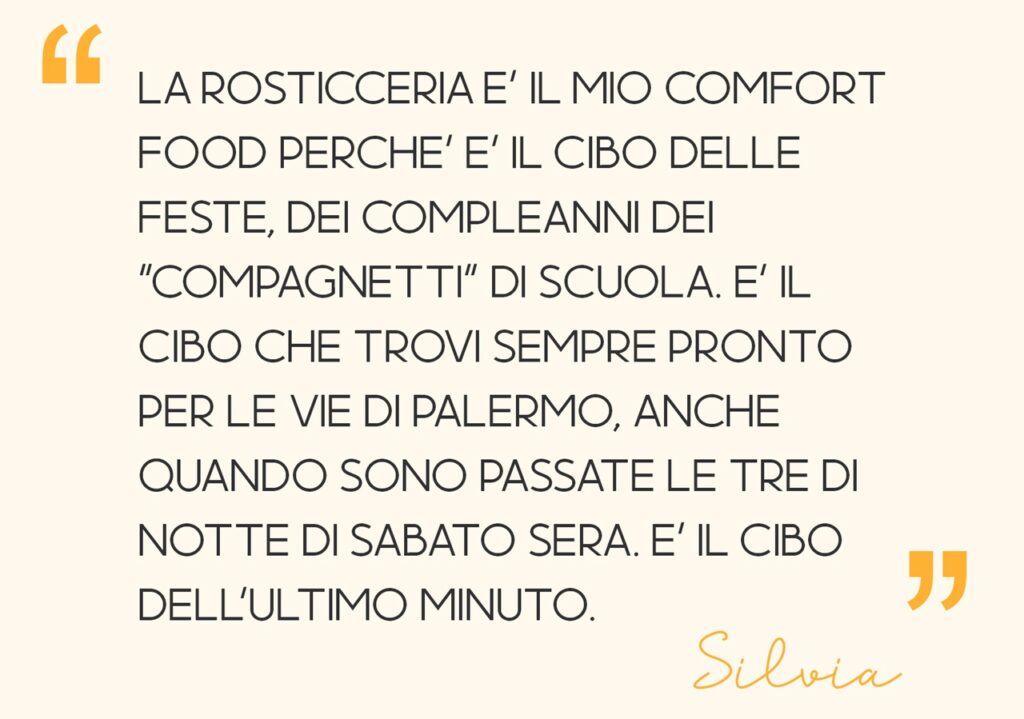 frase sulla rosticceria come comfort food