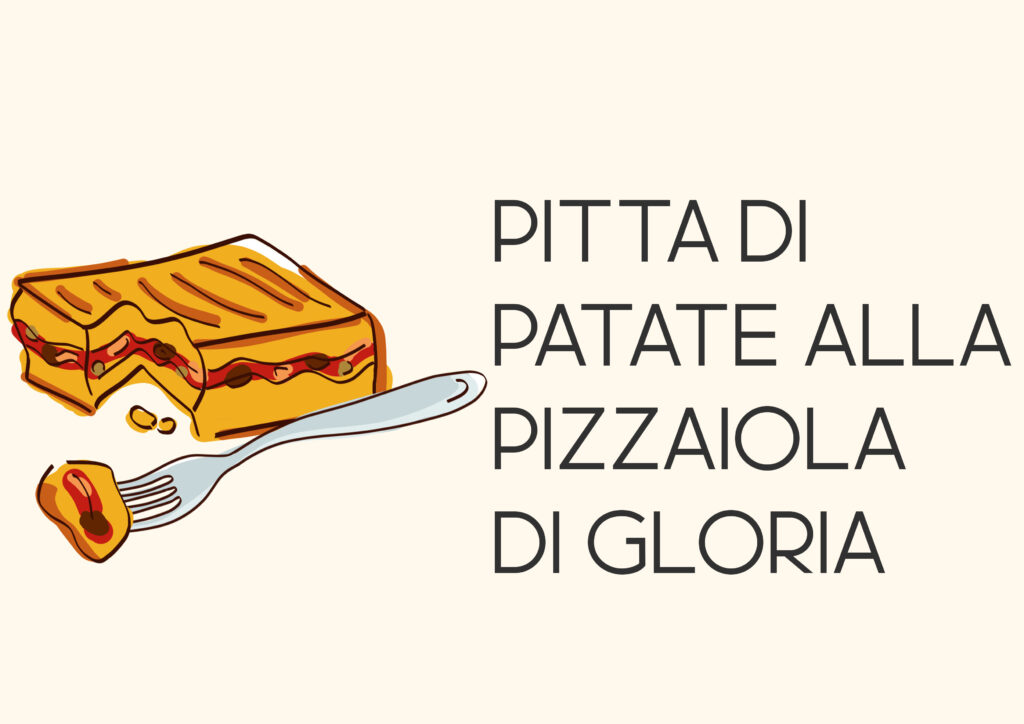 disegno pitta di patate dal ricettario comfort food